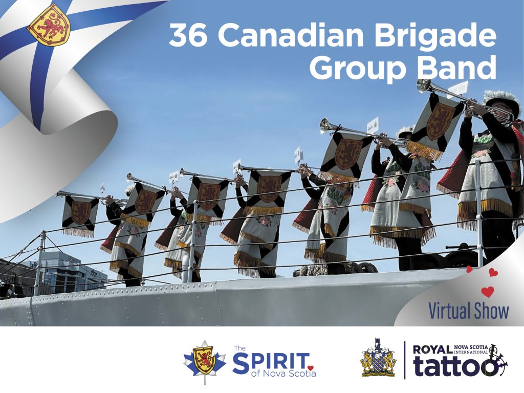 The 36 Canadian Brigade Group Band and Fanfare Trumpeters